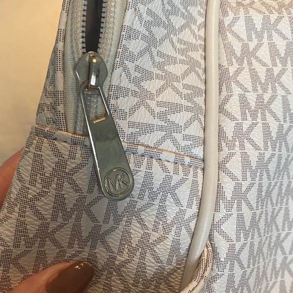 Cream Monogram Backpack - Picture 6 of 6